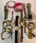 Vintage Watches Lot Of 12, Timex Bulova Arctos Dugena Olgi Q&Q  VGII Junk Drawer