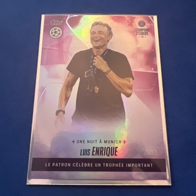 2024-25 Topps PSG Champions d'Europe enrique /50 (une nuit a Munich)