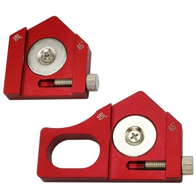 Steel Ruler with Red Marking and Positioning Stop Block for Accurate Layout