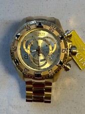Invicta Reserve Excursion Mens 52mm Gold Tone Swiss Made Chronograph Watch