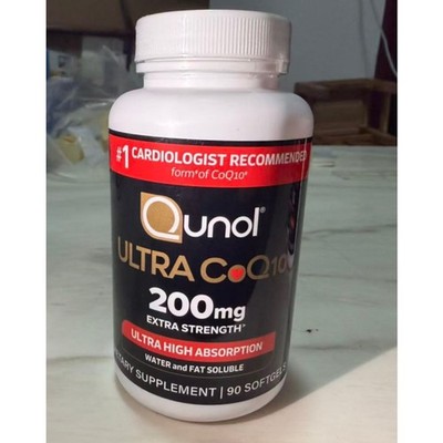 Qunol Ultra CoQ10 200mg, High Absorption CoQ10 Softgels, Supplement, 90 Count
