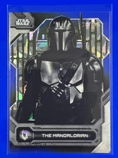 The Mandalorian Black and White 28/50 Topps Star Wars High Tek 2024 #BW-M