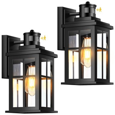 OPAXIS Outdoor Motion Sensor Light, 2 Pack Outside Light Fixture Dusk to Dawn