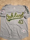 NWT Men's XL Dennis Eckersly Oakland A's Jersey W/1989 WS Patch DBL STITCHED 🔥 