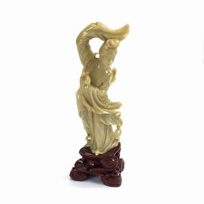 Antike Speckstein Figur MONDG&Ouml;TTIN CHANG'E Hase Jade-Hase China Handschnitzerei