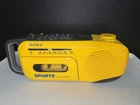 Vintage Sony CFM-101 Sports Yellow AM FM Radio Cassette Player Tested Works