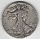 1944 D WALKING LIBERTY HALF DOLLAR 90% SILVER DENVER MINT 50¢ UNITED STATES USA