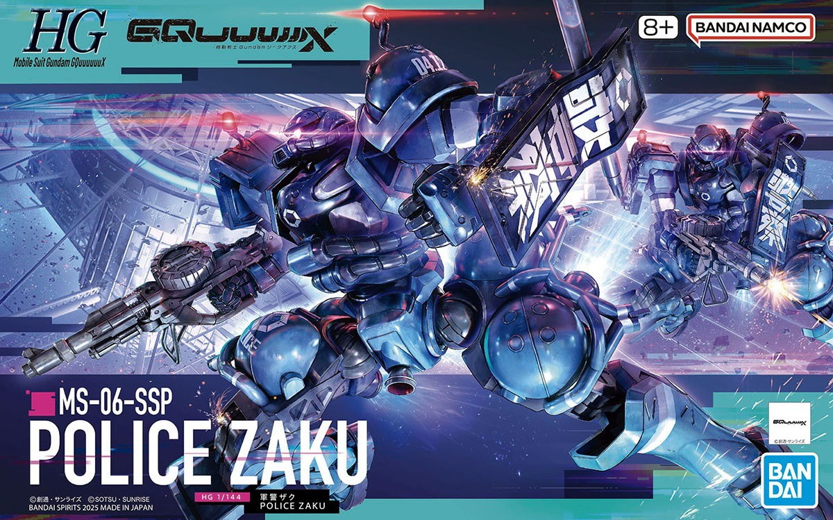 GQuuuuuuX #2 Police Zaku HG 1/144 - Mobile Suit Gundam - NEW Gunpla sent from UK