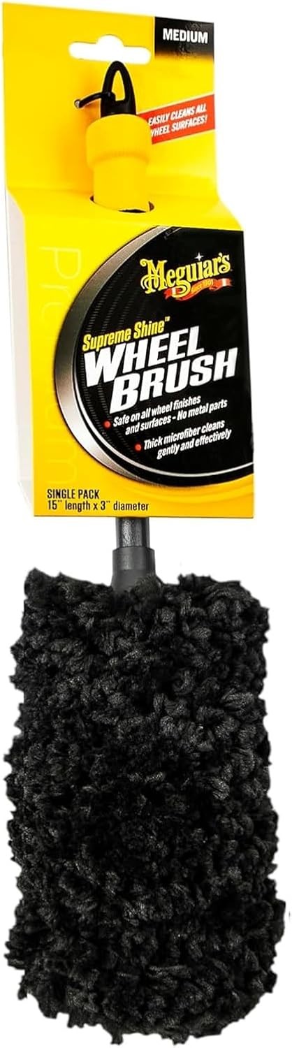 Meguiar's X1902EU Supreme Microfibre Wheel Brush, Medium, Completely Safe Wheel