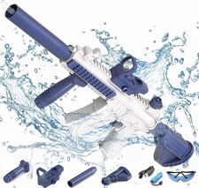Hochdruck Wasserpistole elektrische automatische Wasser Pistole Water Gun Blau