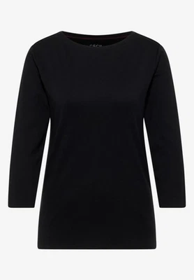 Cecil Basic U-Boot Shirt 3/4arm in der Farbe schwarz - Bild 1 von 4