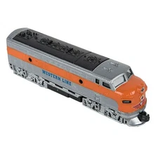 Pull Back Die-Cast Vehicle - CLASSIC LOCOMOTIVE TRAIN [Western Line] (Orange)