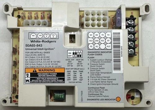 White-Rodgers 50A65-843 Universal Intell-Ignition Furnace Control Board
