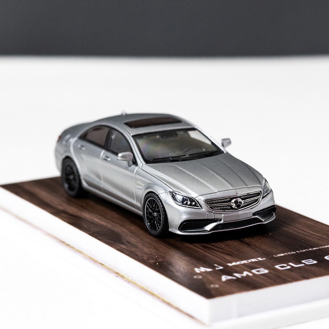 MJ 1/64 Scale Mercedes-Benz CLS 63 AMG Silver Diecast Car