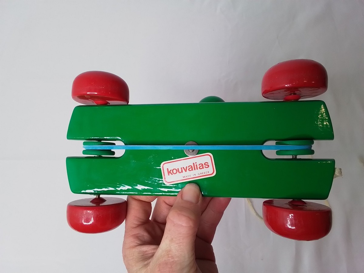 Kouvalias Toys Wooden Vintage Pull Toy Multicolor w/Box #Z5745 | eBay