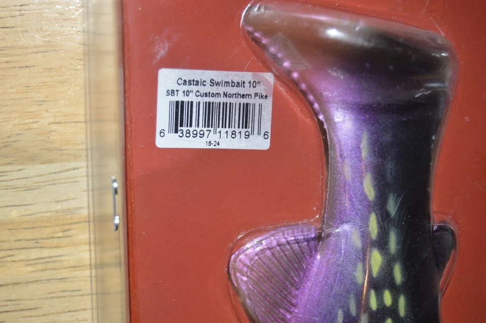 Castaic Soft Bait Big Bass Pike Muskie Swimbait 10" SBT Northern Pike Foto 4 de 4