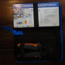 Ferrule Crimping Tool Kit, Preciva Hexagonal Sawtooth Self-Adjustable DEM49XN