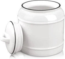 10Cup/85Oz Large Ceramics Jar with Lid,Big Dry Food Storage Canister Container P