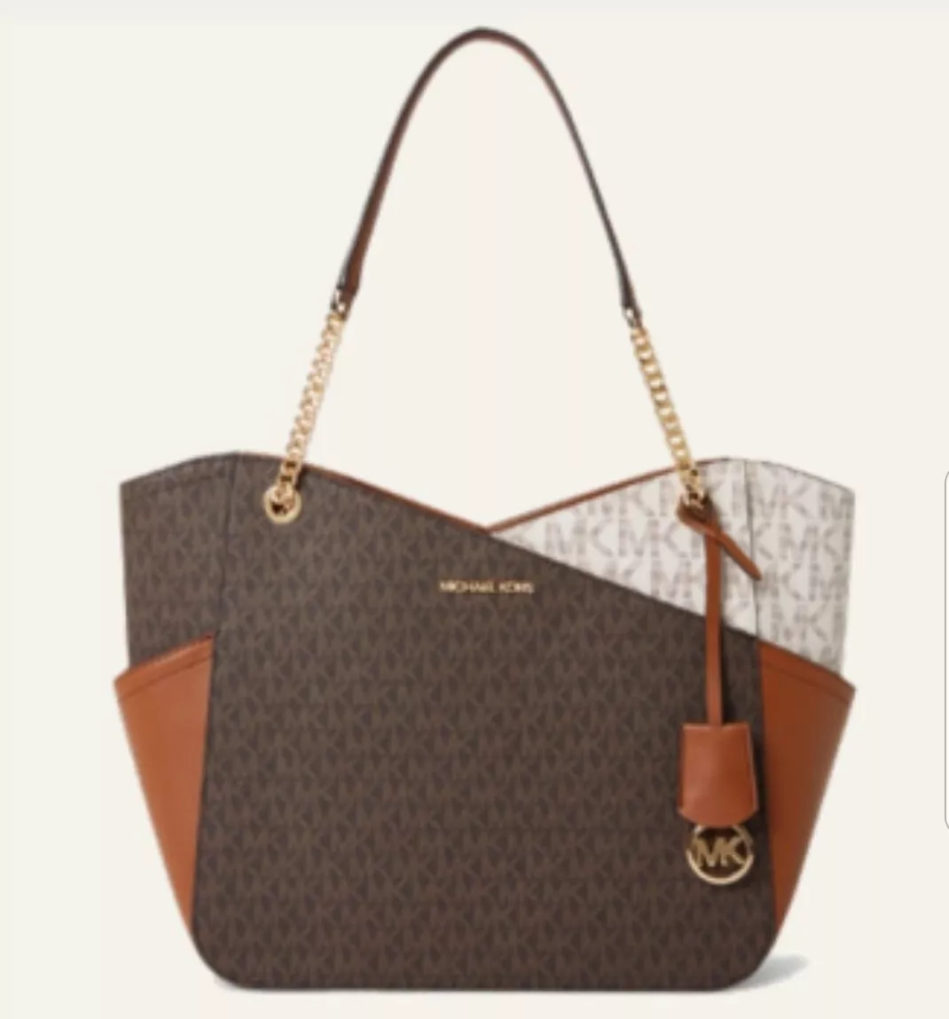 Michael kors jet set large chain shoulder tote bag sale