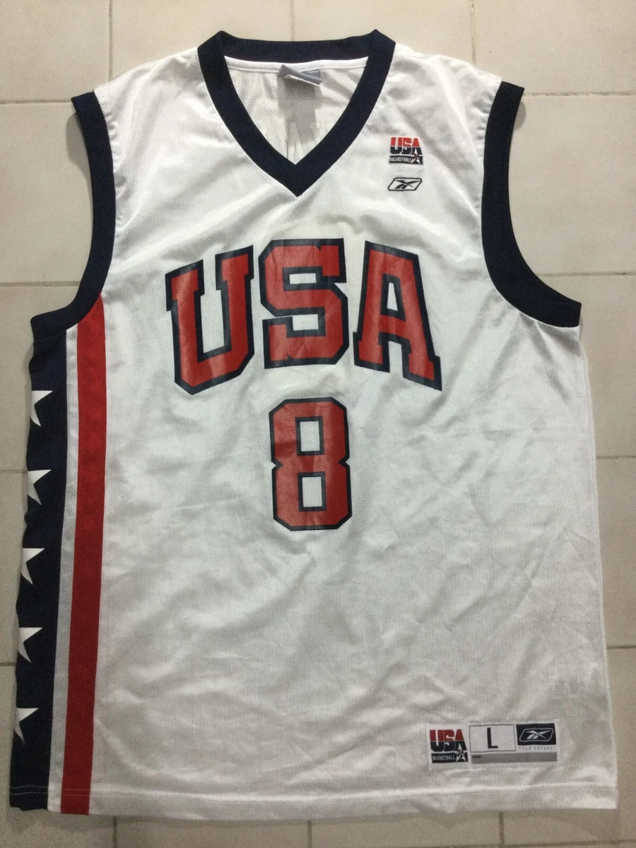 Kobe Bryant 2003 Team USA #8 Jersey Reebok Basketball NBA • Size Large 