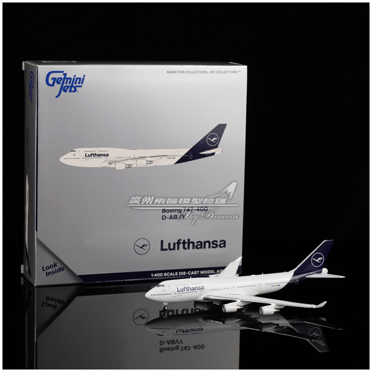 【新品】Lufthansa B747-400 1/400 GeminiJets Geminijets Boeing 747-400 Aircraft 