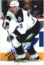Filip Kuba Autographed 4x6 Color Photo Tampa Bay Lightning White #71 E