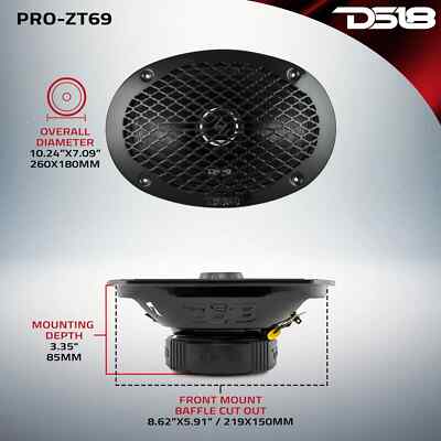 2x DS18 6x9