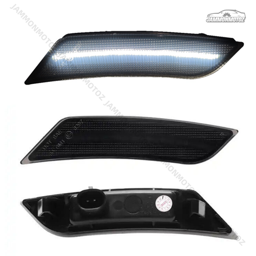 For Cadillac 19-23 XT4 20-23 XT6 Smoked Lens White LED Front Side Marker Lights - Picture 2 of 4