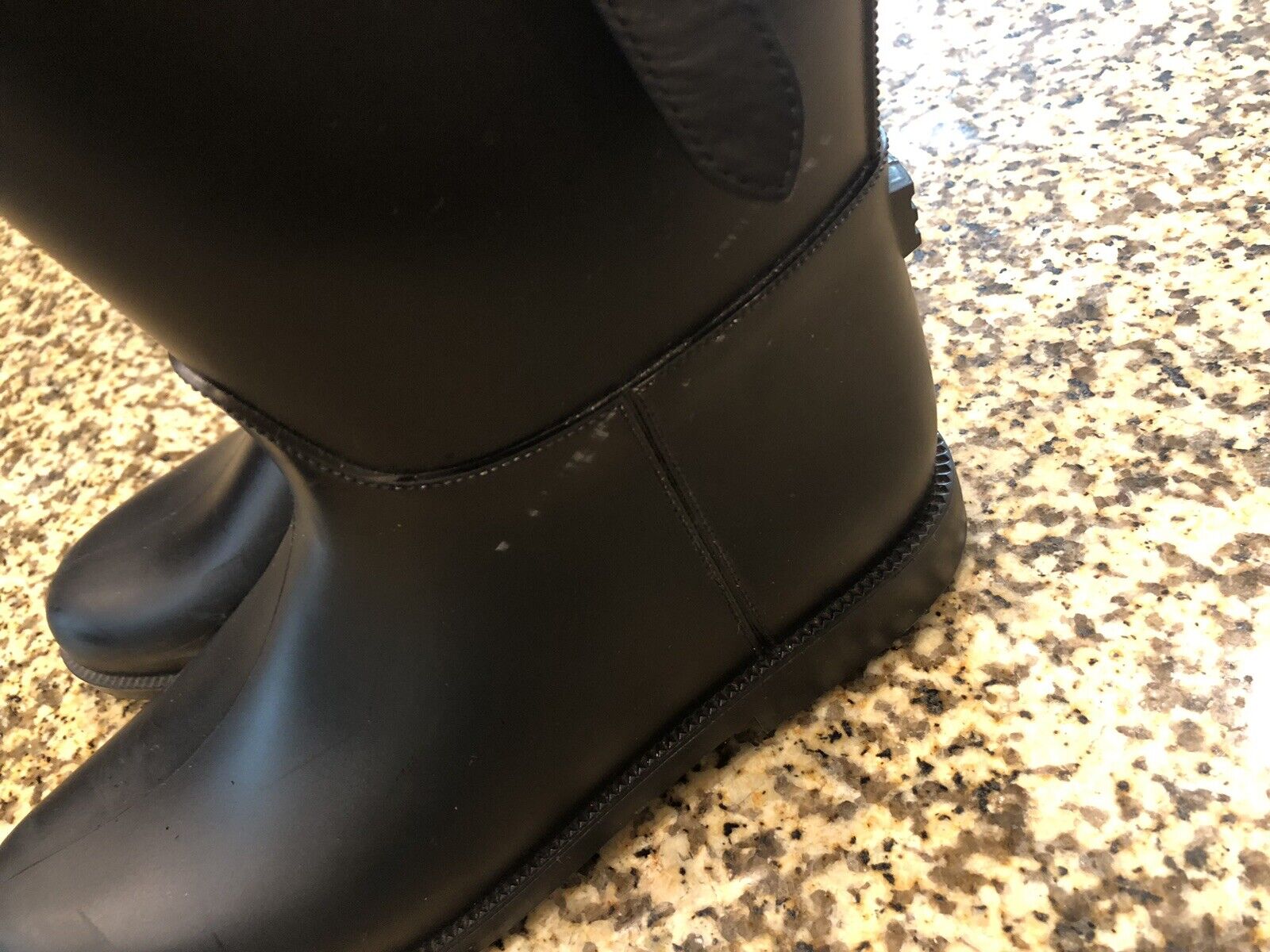 Burberry Belted Equestrian Black Rain Boots Size … - image 7