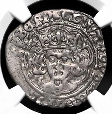 IRELAND. Edward IV 1461-1483, Hammered Silver Groat, Dublin, S-6366, NGC XF Det