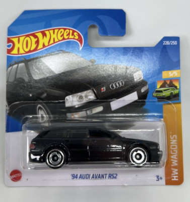 Hot Wheels 1994 Audi Avant RS2 Black HW Wagons Number 228 New and Unopened