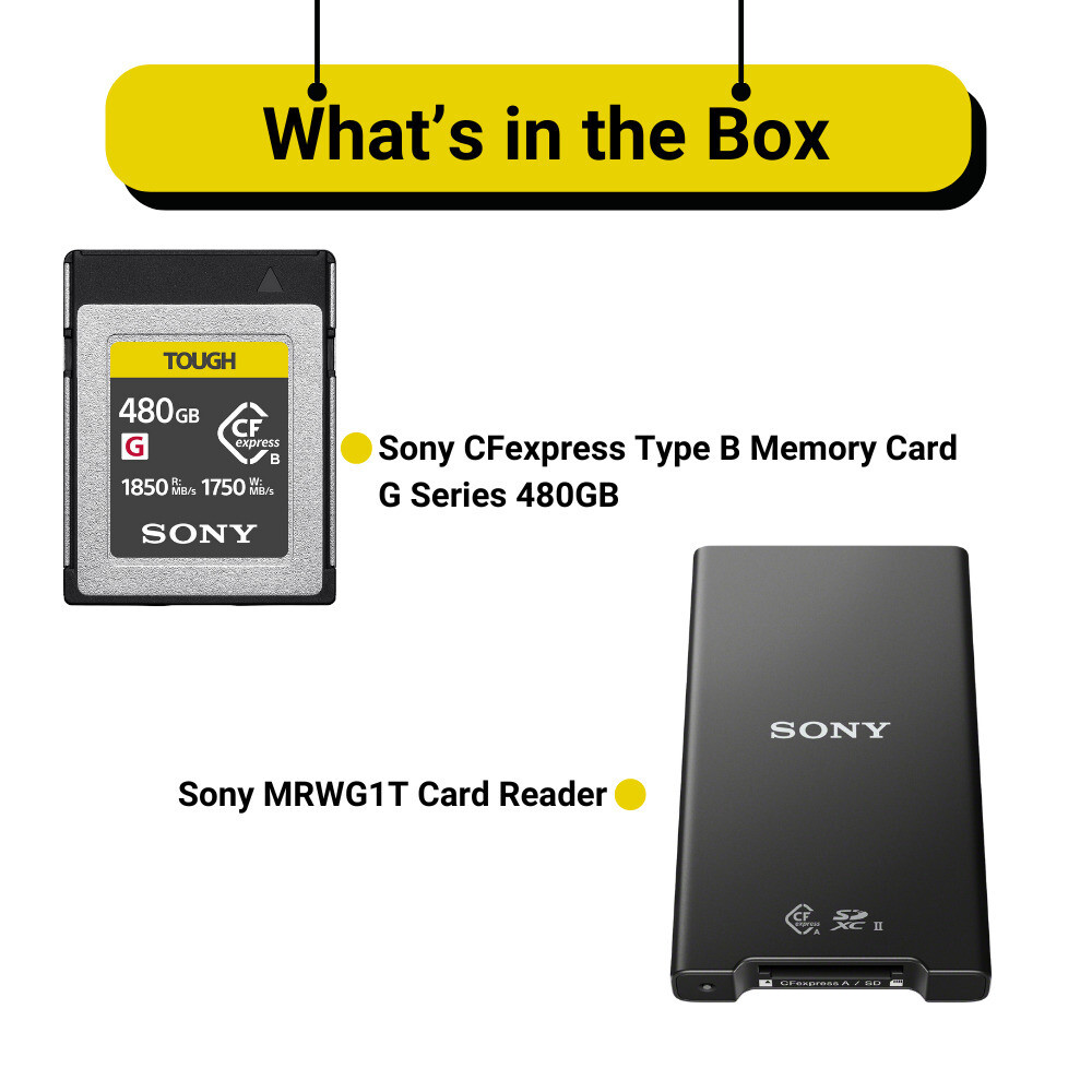 SONY CFexpress Type B 480GB メモリーカード Sony 480GB CFexpress Type B TOUGH Memory Card CEB-G480T B&H