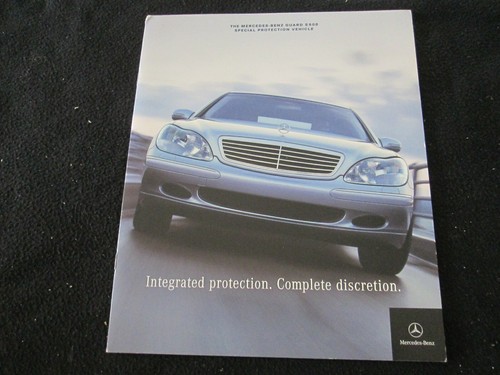 2001 Mercedes Benz Rare S550 Guard Armored Catalog & S-class Brochure Press Pack - Picture 3 of 8