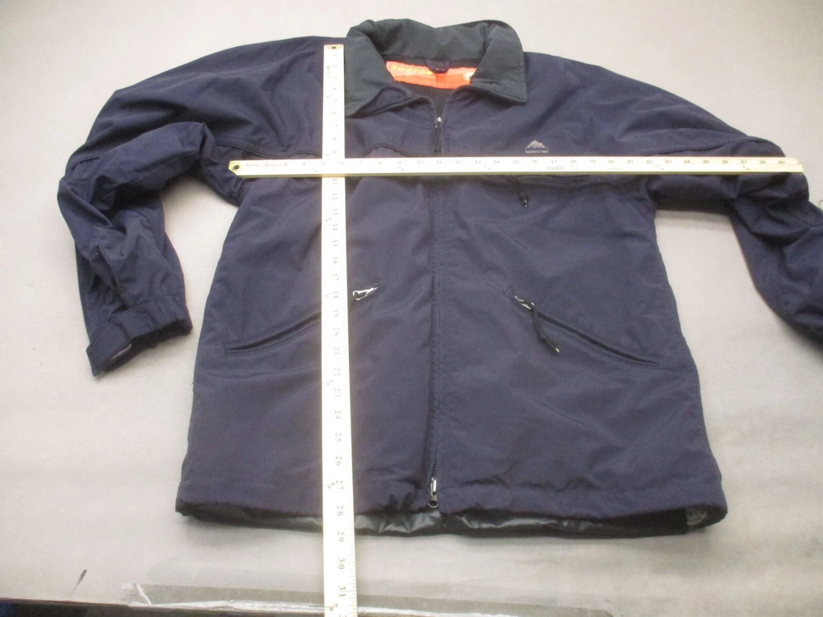 burton full zip stand collar powder skirt snowboard jacket