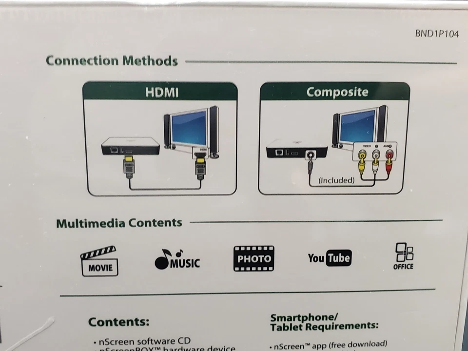 NEW Honestech nScreen Deluxe Wirelessly Project or Stream to Display Devices - Image 4 of 4