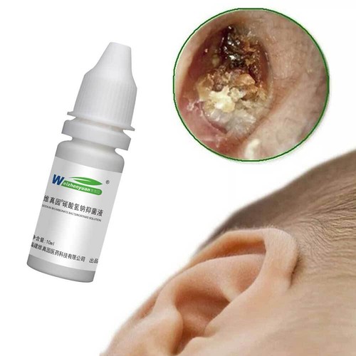 10ml Ear Drops Sodium Bicarbonate Earwax Cleaner Liquid Ears Caring - Picture 7 of 11