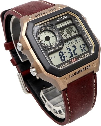Casio AE-1200WH Serie Herren Weltzeit Quarz Digital Schwarz Klassiker aus Japan🔥 - Bild 27 von 30