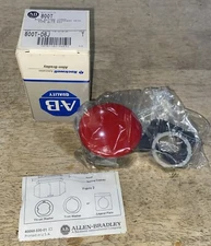 ALLEN-BRADLEY 800T-D6J MOMENTARY PUSH BUTTON SWITCH JUMBO RED MUSHROOM HEAD