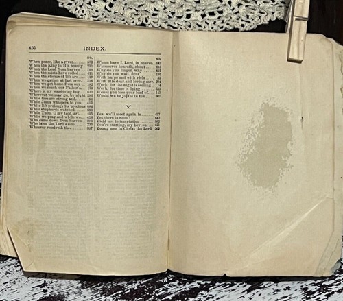 Gospel Hymns Nos. 1 to 6, The Brevier Edition, 1800's. Dated on coverboard 1899 - Picture 5 of 11