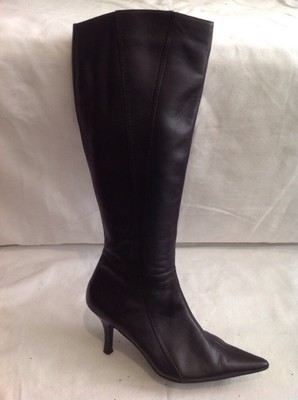Dorothy Perkins Black Knee High Leather 