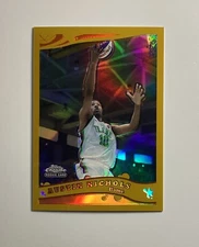 2005-06 Topps Chrome #239 Austin Nichols Rookie RC Gold Refractor /99 - Flame