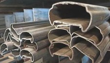 barra in ferro profilo corrimano 50X25 sp.1,5 mm.L.1 metro passamano scale (MT9)