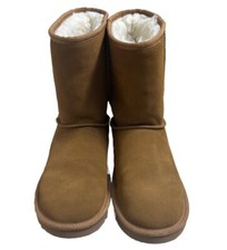 Koolaburra by UGG Women's Koola Short Chestnut Boots Sheepskin Size 7 Very Nice