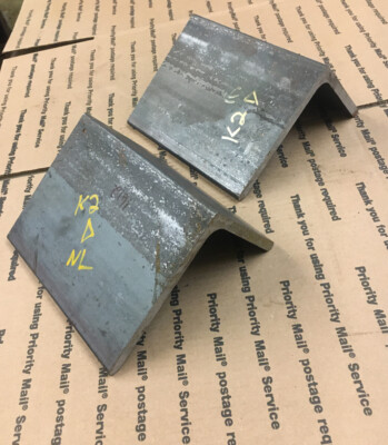 6" X 6" X 3/8" Thick Steel Angle Iron Brackets – Heavy Duty For Welding, Shelving (2-Pack)