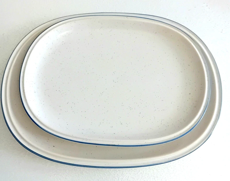 2 Plats de service Thomas Germany, bordure bleue - Photo 2/4