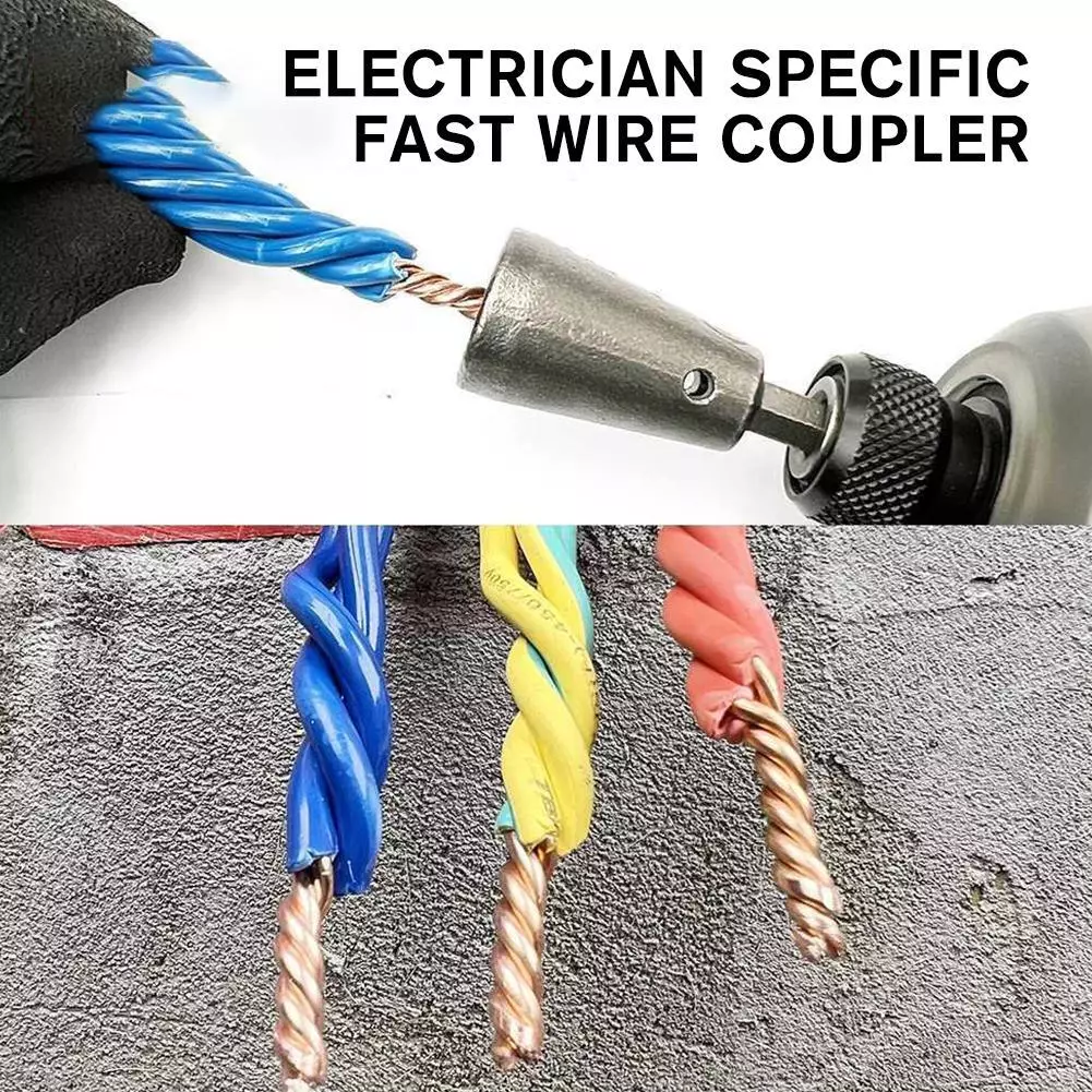 Cable Connector Wire Twisting Tool Stripper Twister Power Drill Driver Tools E4