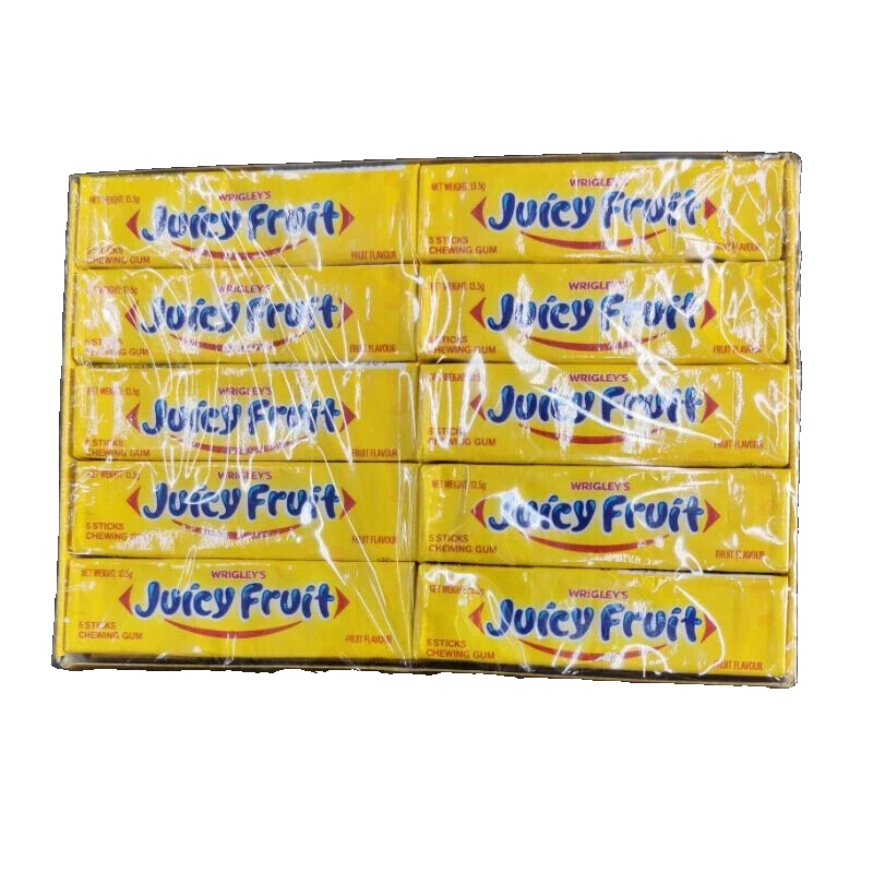 20 Packets Wrigley's Juicyfruit Chewing Gum Juicy Fruit | eBay
