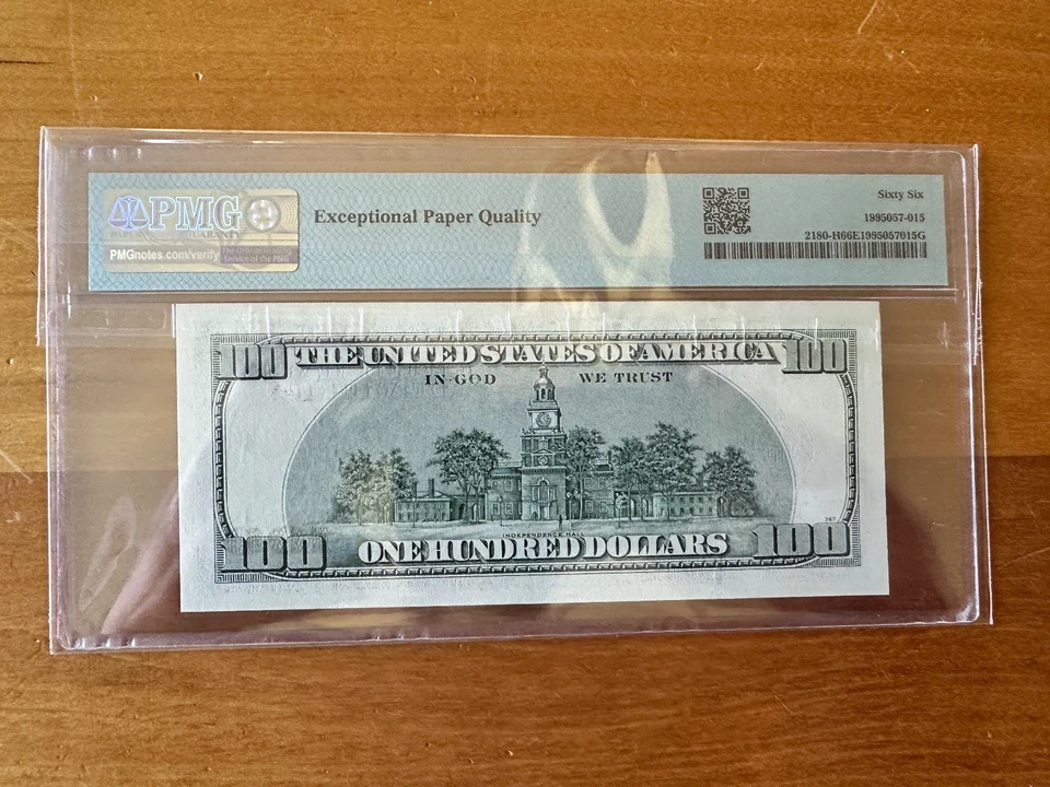 $100 2006 Federal Reserve Note St. Louis PMG 66 EPQ - Image 2 of 2