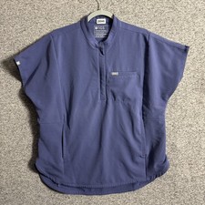 Figs Women  s Size Large 6353 Wayfarer Montex Scrub Top Henley