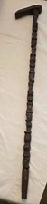 Antique Tribal Walking Stick with Hand-Carved Shaft